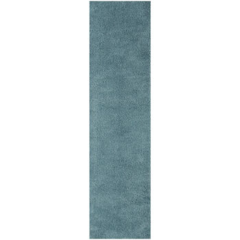 The Rugs Plain Duck Egg Blue Shaggy Rug, 7 of 12
