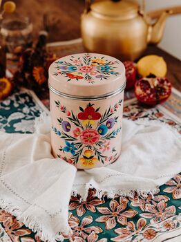 Hand Painted Tea Coffee Sugar Canister Set, 2 of 9