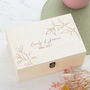 Personalised Floral Keepsake Box For Wedding, thumbnail 1 of 2