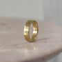 Brushed Hammered 9ct/18ct Gold 5mm Ring, thumbnail 1 of 8