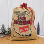 Santa Mail Eco Jute Christmas Sack Christmas Gift Sack, thumbnail 5 of 8