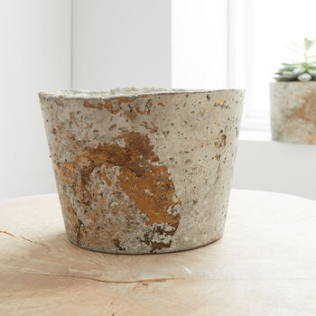 Revitalise Concrete And Recycled Paper Plant Pot, 2 of 3