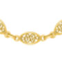 Women's 9ct Yellow Gold Filigree Oval Bracelet, thumbnail 6 of 7