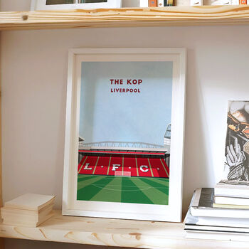Liverpool Anfield Stadium Art Print Football Gift, Framed Or Unframed, 3 of 9