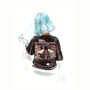 Customised Drawing Of You In A Bespoke Leather Coat, thumbnail 3 of 4