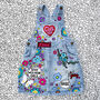 Kids Personalised Hand Painted Denim Dress, thumbnail 5 of 12
