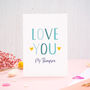 Personalised Love You Anniversary Card, thumbnail 4 of 9