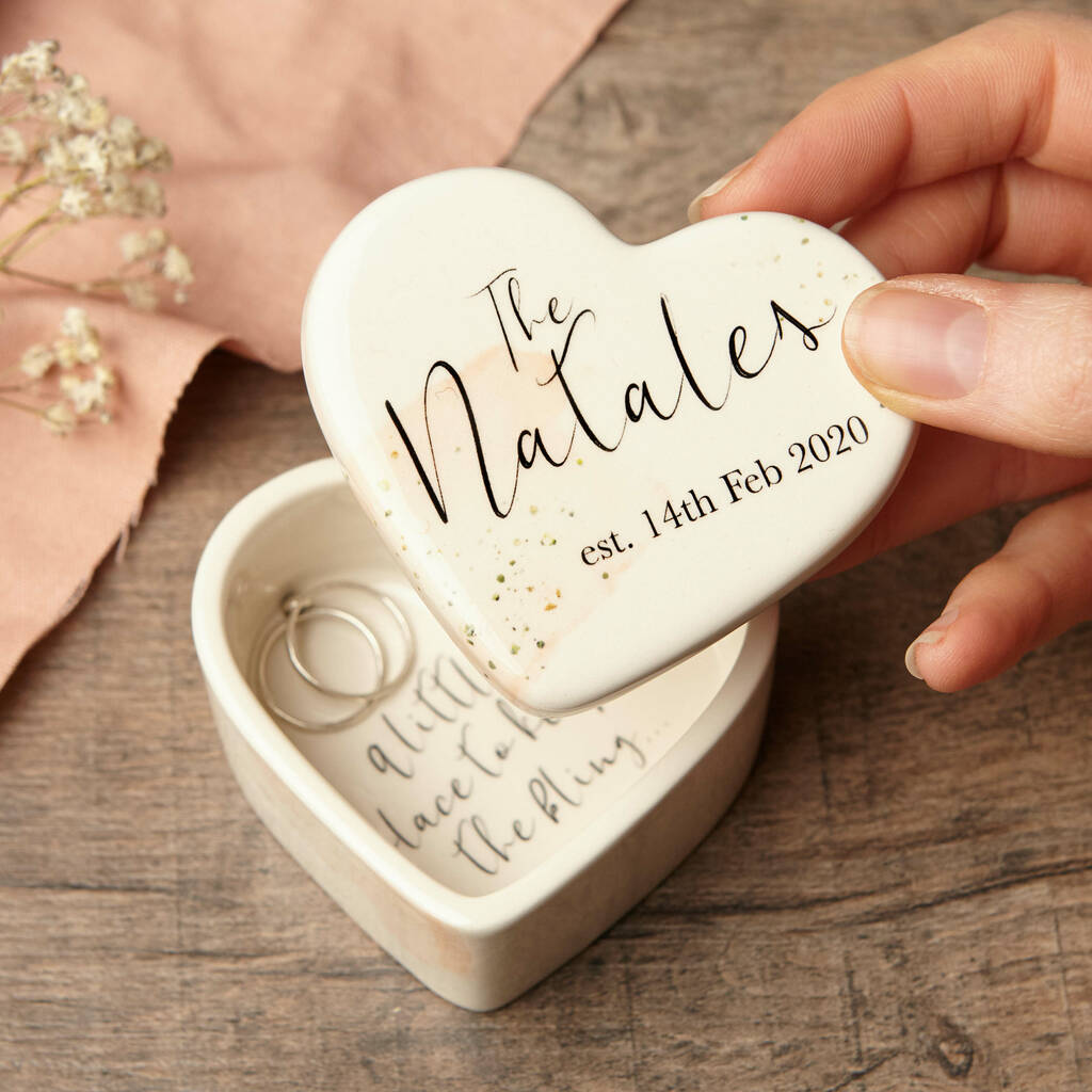 Personalised Ring Box Wedding Gift, 1 of 7