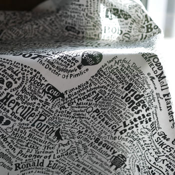 Literary London Map Tea Towel, 6 of 12