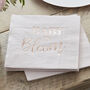 Rose Gold Blush Baby In Bloom Baby Shower Napkins, thumbnail 1 of 3