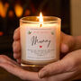 Personalised Amazing Mummy Christmas Scented Candle, thumbnail 1 of 9