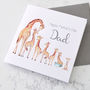 Personalised Giraffe Father's Day Card, thumbnail 7 of 7