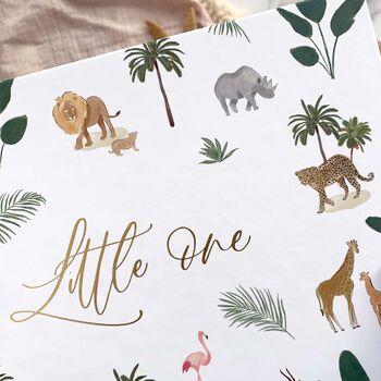 Baby Memory Book Jungle With Gold Foil, 4 of 12