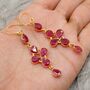 Red Ruby Earrings, July Birthstone Earrings, thumbnail 8 of 10