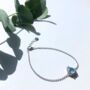 Blue Topaz 925 Sterling Silver Pear Drop Bracelet, thumbnail 1 of 5