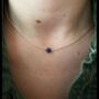 Lapis Lazuli Star Silver Or Gold Necklace, thumbnail 2 of 5