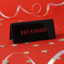 Black 'Bah Humbug.' Christmas Acrylic Desk Sign, thumbnail 1 of 2