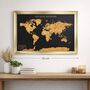 World Travel Map With Pins Cork Board Traveller Gifts, thumbnail 3 of 10