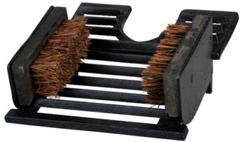 Cast Iron Boot Jack And Wellington Boot Cleaner Brush, 3 of 5