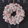 Winter Sparkle Pink Christmas Wreath, thumbnail 1 of 5