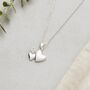 Mother And Daughter Linked Hearts Sterling Silver Necklace, thumbnail 4 of 6