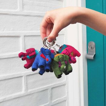 Felt Elephant Keyring, 2 of 7