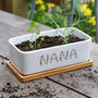 Personalised Floral Lettering Planter, thumbnail 1 of 4