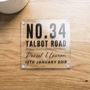 Personalised New Home Glass Coaster, thumbnail 2 of 4