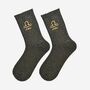 Women's Glitter Socks Black Gold Zodiac Libra, thumbnail 1 of 5