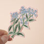 Forget Me Not Embroidered Patch, thumbnail 1 of 10