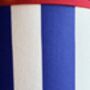 Carnival Lampshade In Bold Blue Deckchair Stripe, thumbnail 9 of 9