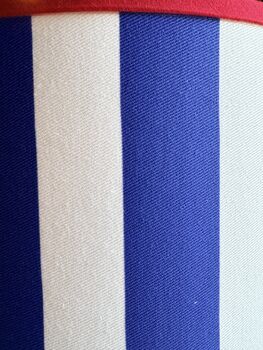 Carnival Lampshade In Bold Blue Deckchair Stripe, 9 of 9