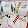 Embroidered Monogram Tote Bag, thumbnail 1 of 4
