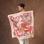 100% Mulberry Silk Scarf, Phoenix Paisley In Gift Box, thumbnail 1 of 3