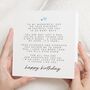 Personalised Dad Birthday Card With Poem, thumbnail 1 of 7