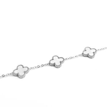 Clover Bracelet Silver/White, 3 of 4
