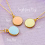 Colourful Enamel Coin Necklace, thumbnail 2 of 3