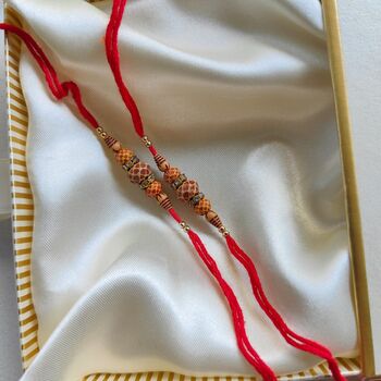 Beaded Thin Threaded Rakhi For Brother Raksha Bandhan, 3 of 6