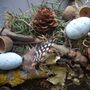 Spring Summer Feather Egg And Twig Wreath Wall Door, thumbnail 2 of 4