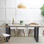 Trafalgar Reclaimed Wood Dining Table With Steel Frame, thumbnail 8 of 8