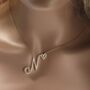 Cursive Initial Necklace, thumbnail 2 of 3