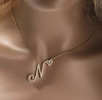 Cursive Initial Necklace, 2 of 3