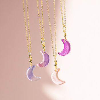 Four In One Glass Moon Necklace, 4 of 7