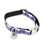 The Anglesey Nautical Checked Blue Anchor Design Dog Collar, thumbnail 4 of 8