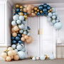 Luxe Teal And Gold Chrome Balloon Arch Kit, thumbnail 1 of 2