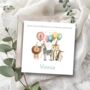 Safari Animal Birthday Card, 1st 2nd Birthday Card For Son, Daughter, Any Relationship, thumbnail 2 of 3