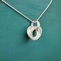 70th Birthday Sterling Silver Ring Necklace, thumbnail 2 of 5