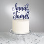 Personalised Star Couples Cake Topper, thumbnail 2 of 5