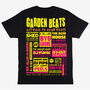 Garden Beats Festival Poster T Shirt, thumbnail 1 of 4