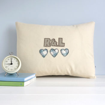 Personalised Couples Initials Cushion Gift, 3 of 12